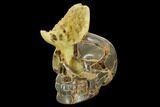 Septarian with Polished Skull - Madagascar #127608-1